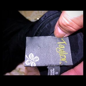 Taylor size 8 dress black